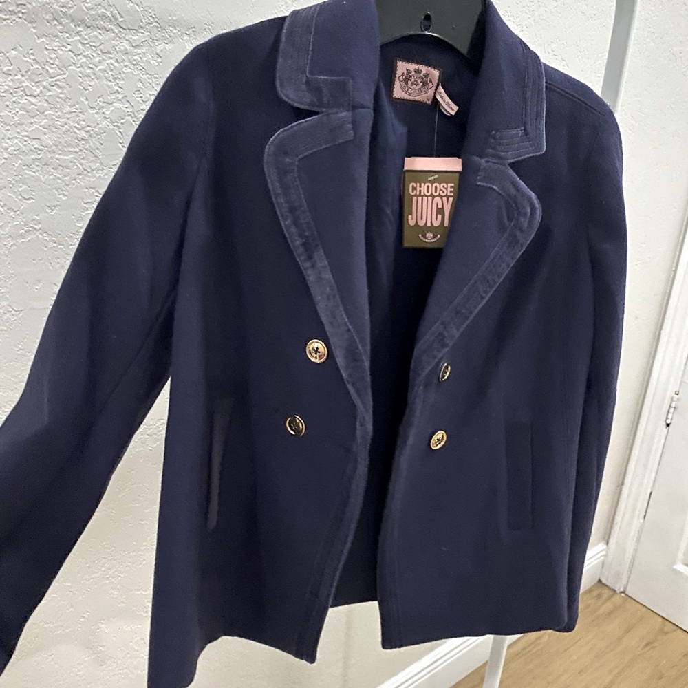 Juicy Couture SuedeVelvet Navy Blue Peacot/Blazer
